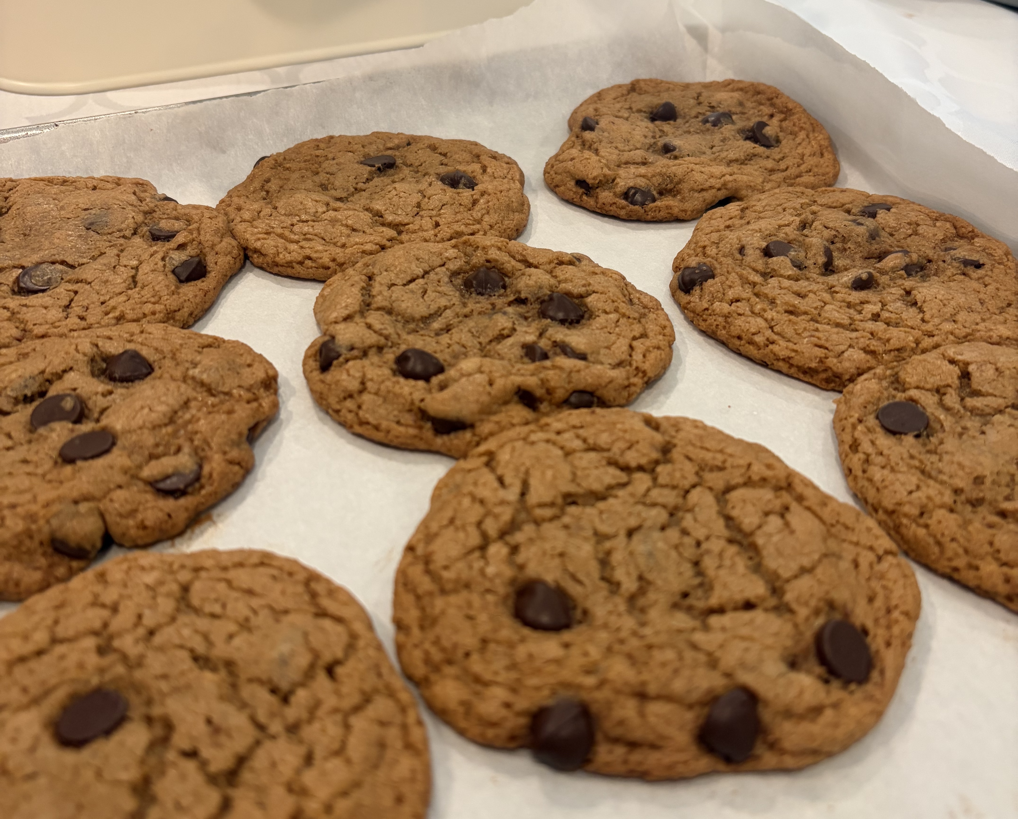 Freshly Milled Flour Chocolate Chip Cookies